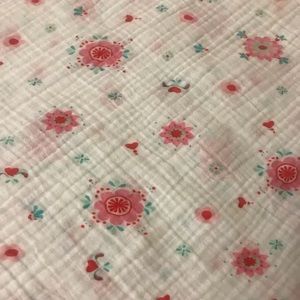 Pair of girl swaddles - Floral & flamingo EUC